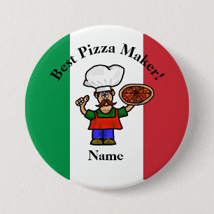 Knappen Cute Best Pizza Maker Knapp