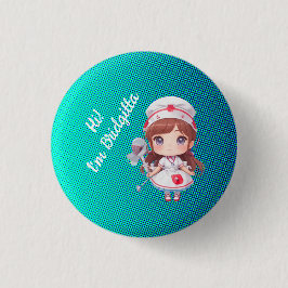 Knappen Cute Bridge Nurse Badge Knapp