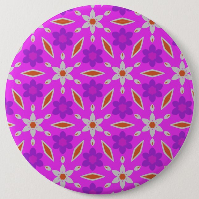 Knappen Cute Daffodils Flowers och Diamonds Knapp (Framsida)