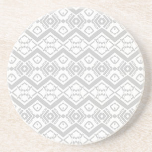 Knappen Cute grått zigzag mönster mugg Underlägg