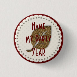 Knappen Cute Guld Löv Gardener Florist Knapp