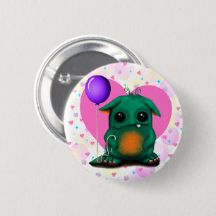 Knappen Cute Little Monster Knapp