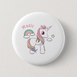 Knappen Cute Magic Unicorn Knapp