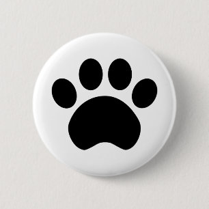 Knappen Cute Paw-utskrift Knapp