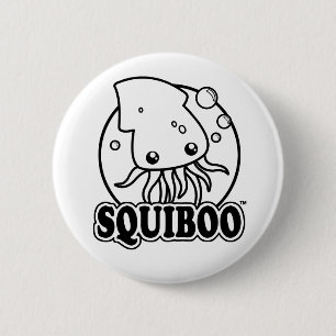 Knappen Cute Squid Knapp