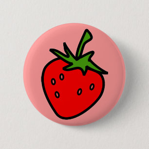 Knappen Cute Strawberry Knapp