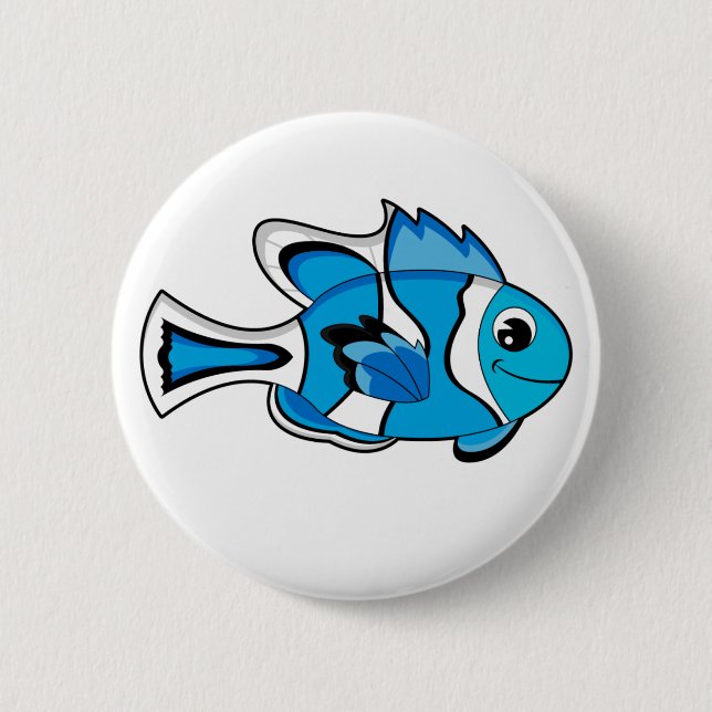 Knappen Cute Tropical Fish Knapp (Framsida)