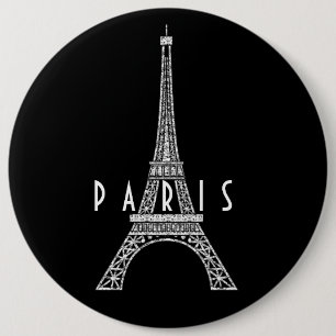 Knappen Cute white Frankrike Paris Eiffel torn Knapp