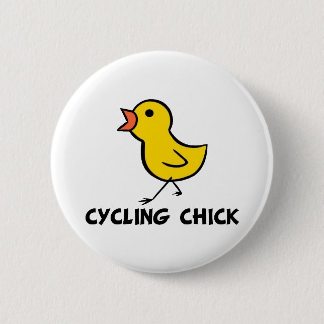 Knappen Cykling Chick Knapp (Framsida)