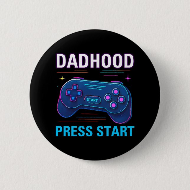 Knappen Daddå du trycker på Start Retro Gamer Desi Knapp (Framsida)