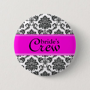 Knappen Damask Bride's Crew Knapp