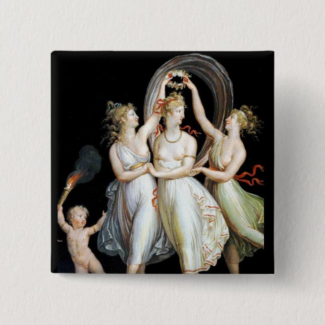Knappen Dancing Women Knapp (Framsida)