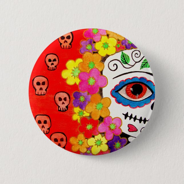Knappen day of the dead knapp (Framsida)