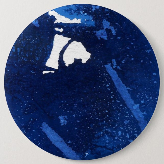 Knappen "Deep Vatten 4" Abstrakt Art Knapp (Framsida)