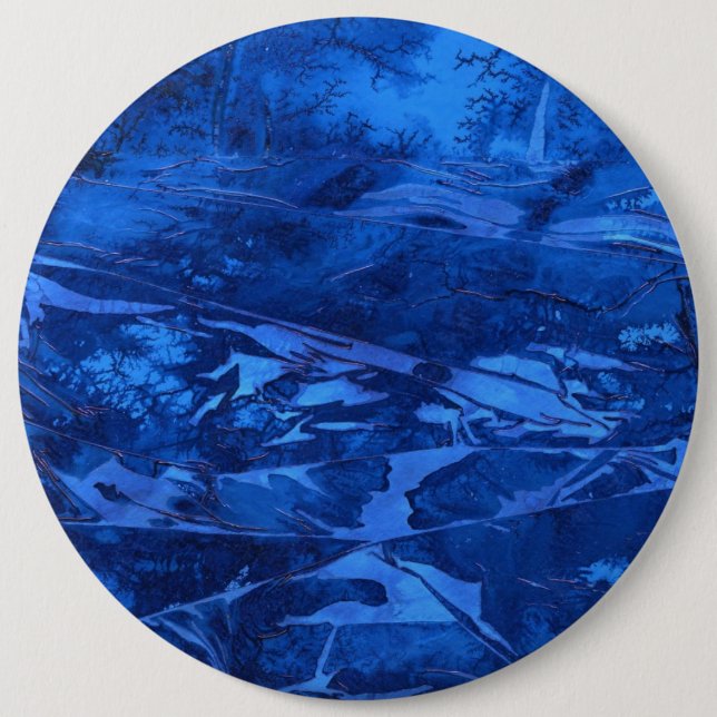 Knappen "Deep Vatten 5" Abstrakt Art Knapp (Framsida)