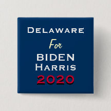 Knappen DELAWARE FOR BIDEN HARRIS 2020 Kampanj