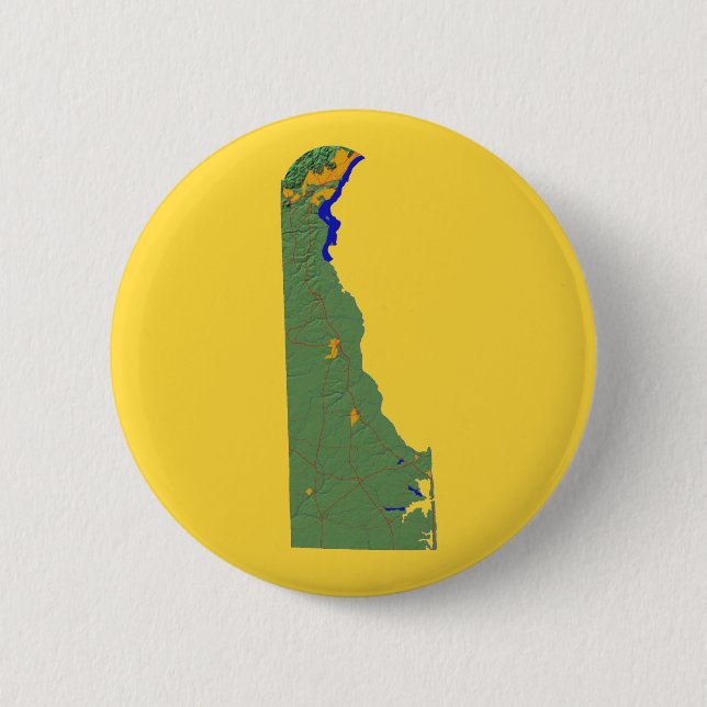 Knappen Delaware Karta Knapp (Framsida)