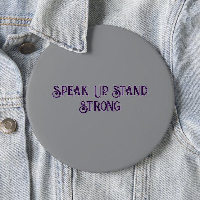 Knappen domestic Violence Awareness Round Knapp (In Situ)