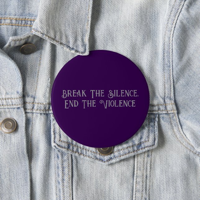 Knappen domestic Violence Awareness Round Knapp (In Situ)