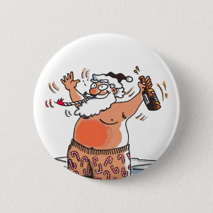 Knappen Drunk Santa Knapp