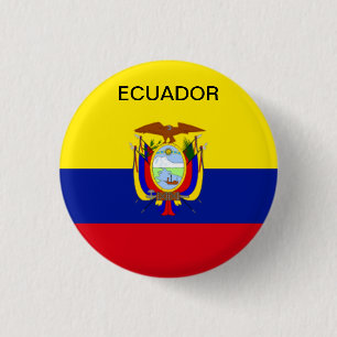 Knappen Ecuador flagga. Knapp
