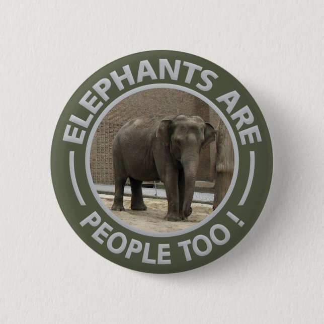 Knappen ELEPHANTS Knapp (Framsida)