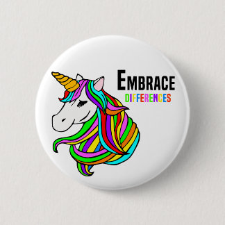 Knappen Embrace Neurodiversity Unicorn Gifts Knapp