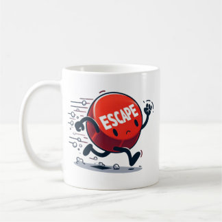 Knappen Escape körs Kaffemugg