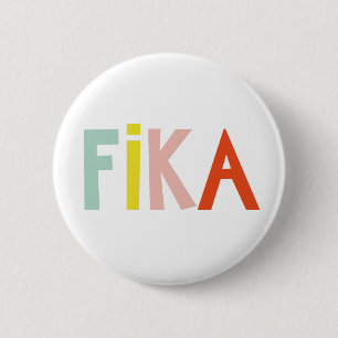 Knappen Fika Färg Knapp