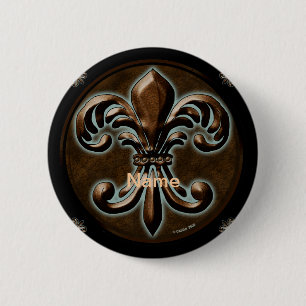 Knappen Finare Fleur De Lis-stift Knapp