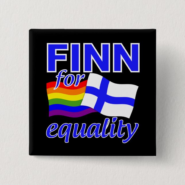 Knappen Finn 4 Equality Knapp (Framsida)
