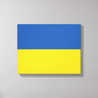 Knappen flagga i Ukraina Canvastryck