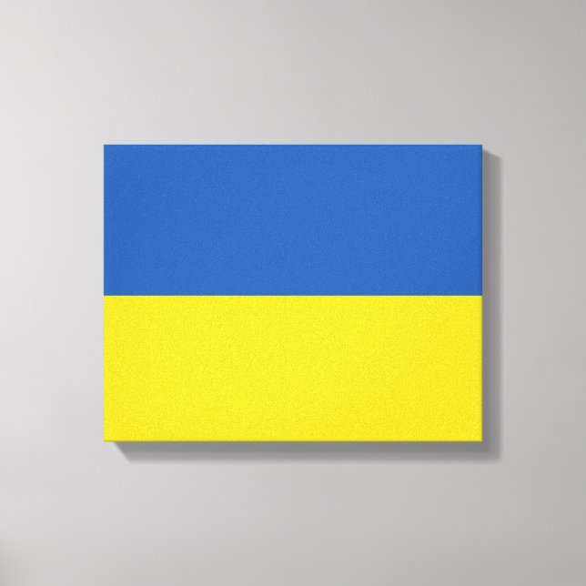 Knappen flagga i Ukraina Canvastryck (Framsida)