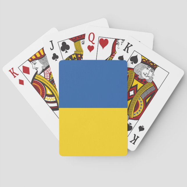 Knappen flagga i Ukraina Casinokort (Baksidan)