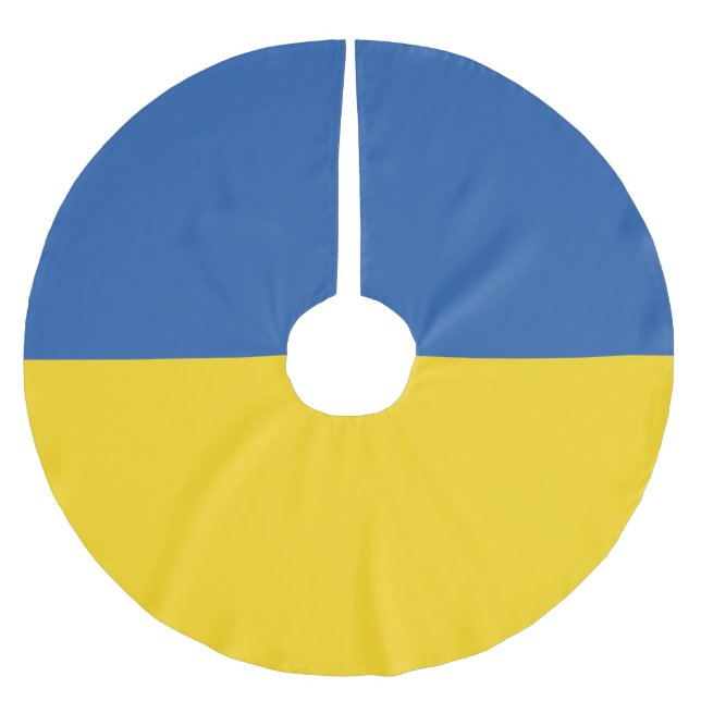 Knappen flagga i Ukraina Julgransmatta Borstad Polyester (Framsidan)