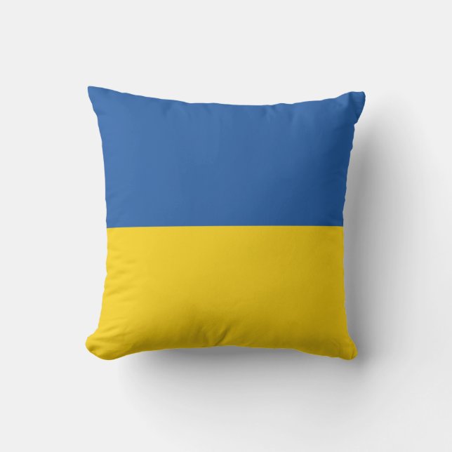 Knappen flagga i Ukraina Kudde (Framsida)