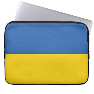 Knappen flagga i Ukraina Laptop Fodral