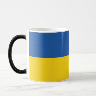 Knappen flagga i Ukraina Magisk Mugg