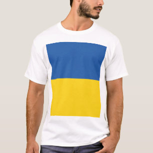 Knappen flagga i Ukraina T Shirt