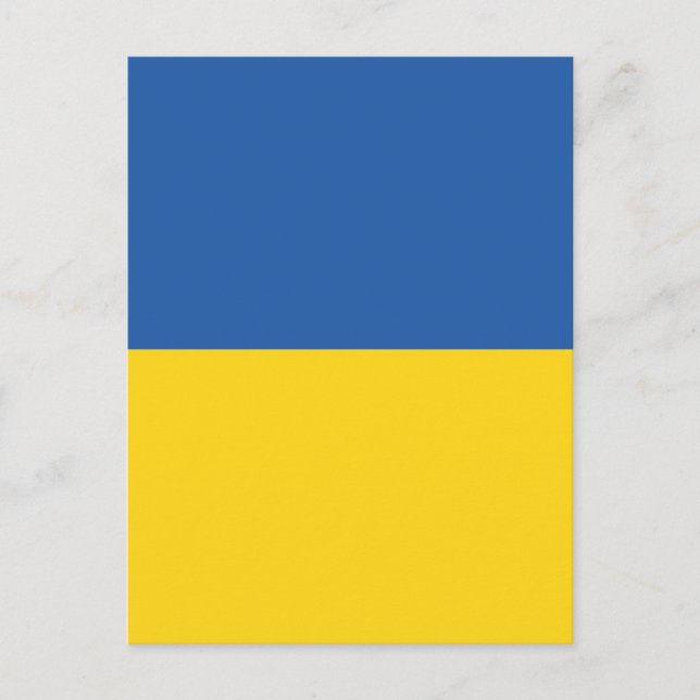 Knappen flagga i Ukraina Vykort (Framsida)