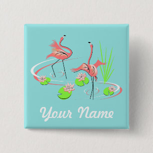 Knappen Flamingo Fandango Duo 2 Namn Knapp