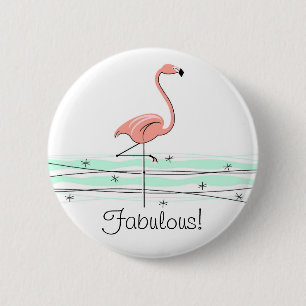 Knappen Flamingo Ocean 'Fabulous!'! Knapp