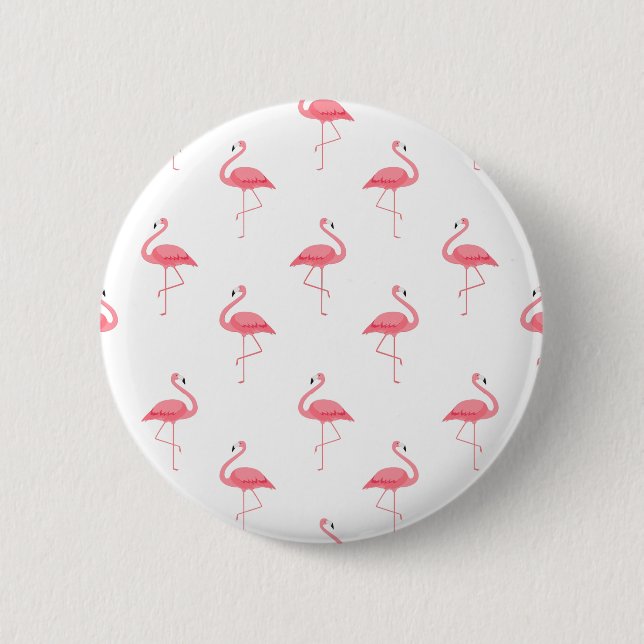 Knappen Flamingo Pattern Skriv ut Knapp (Framsida)
