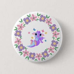 Knappen Flower Dragon Knapp
