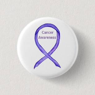 Knappen för alla cancermedvetandehöjande lavender knapp