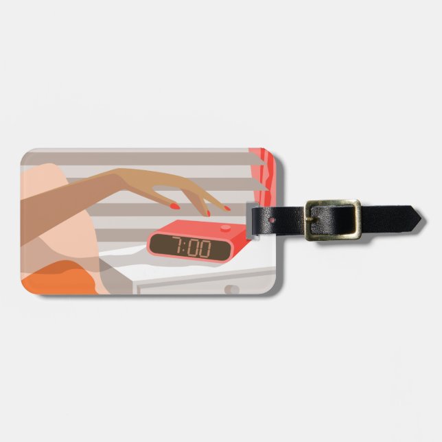 Knappen för att slå på larmklockan bagagebricka (Horisontell Framsida)