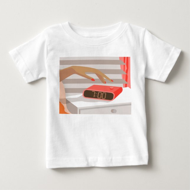 Knappen för att slå på larmklockan t shirt (Framsida)