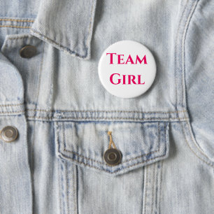 Knappen för att visa Genderna Team Girl Knapp