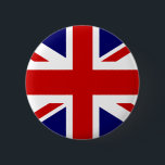 Knappen för brittisk flagga | Konstruktion för Uni Knapp<br><div class="desc">Knappen för brittisk flagga | Union Jack design. Den billigaste presentidén för nationella evenemang och evenemang i royalet party. Engelskt rödvitt och blått färg.</div>