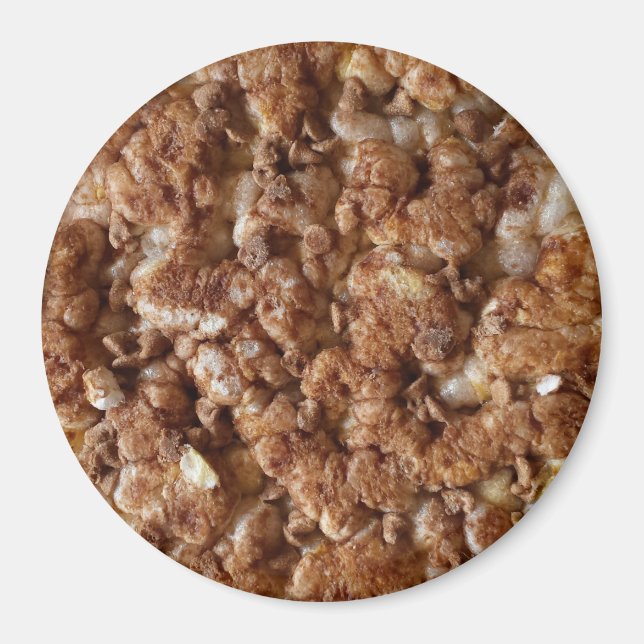 Knappen för choklad chip ris kaka magnet (Framsidan)